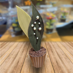 Muguet en chocolat et praliné