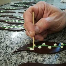 Muguet en chocolat et praliné