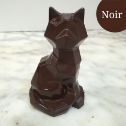 Chat Origami Noir