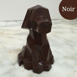 Chien Origami Noir